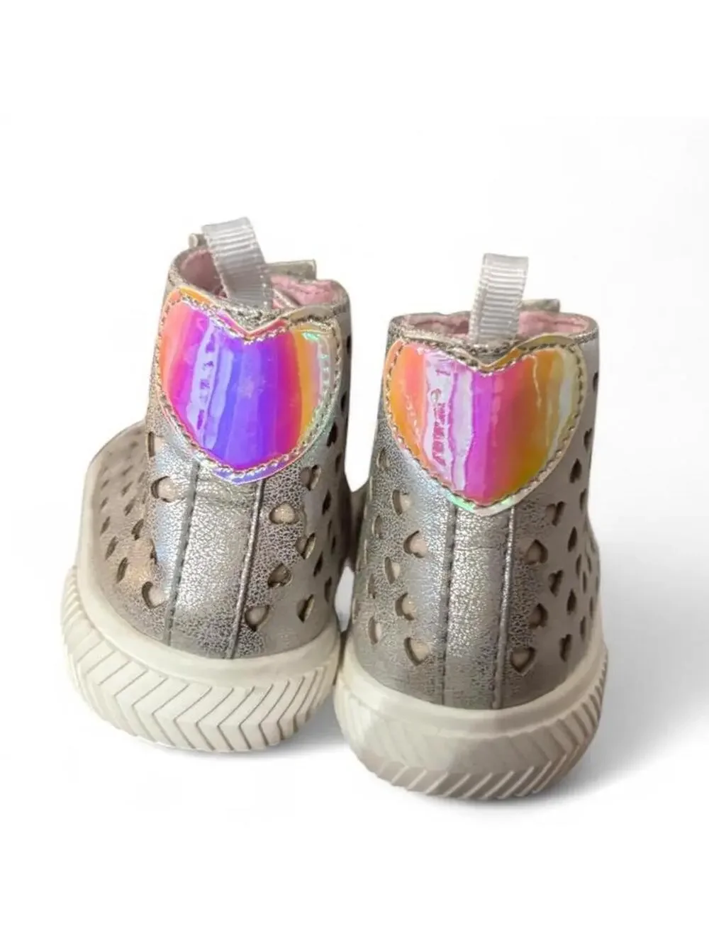 Wonder Nation Women's Silver and Grey Trainer